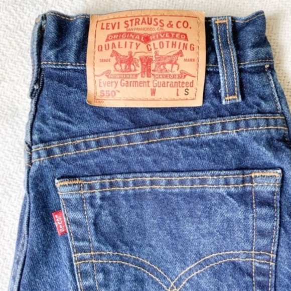 Vintage 550 Levi Jeans Tapered Leg Size 6 - Picture 3 of 5